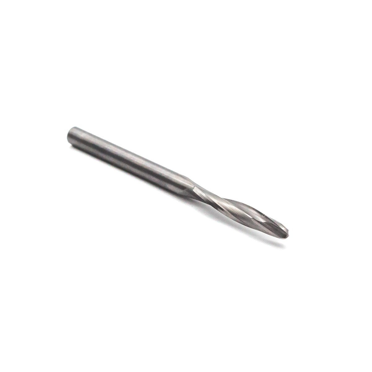 Torquata Ball Nose CNC Bits Twin Flute Solid Carbide 1/8in Shank in use on CNC machine