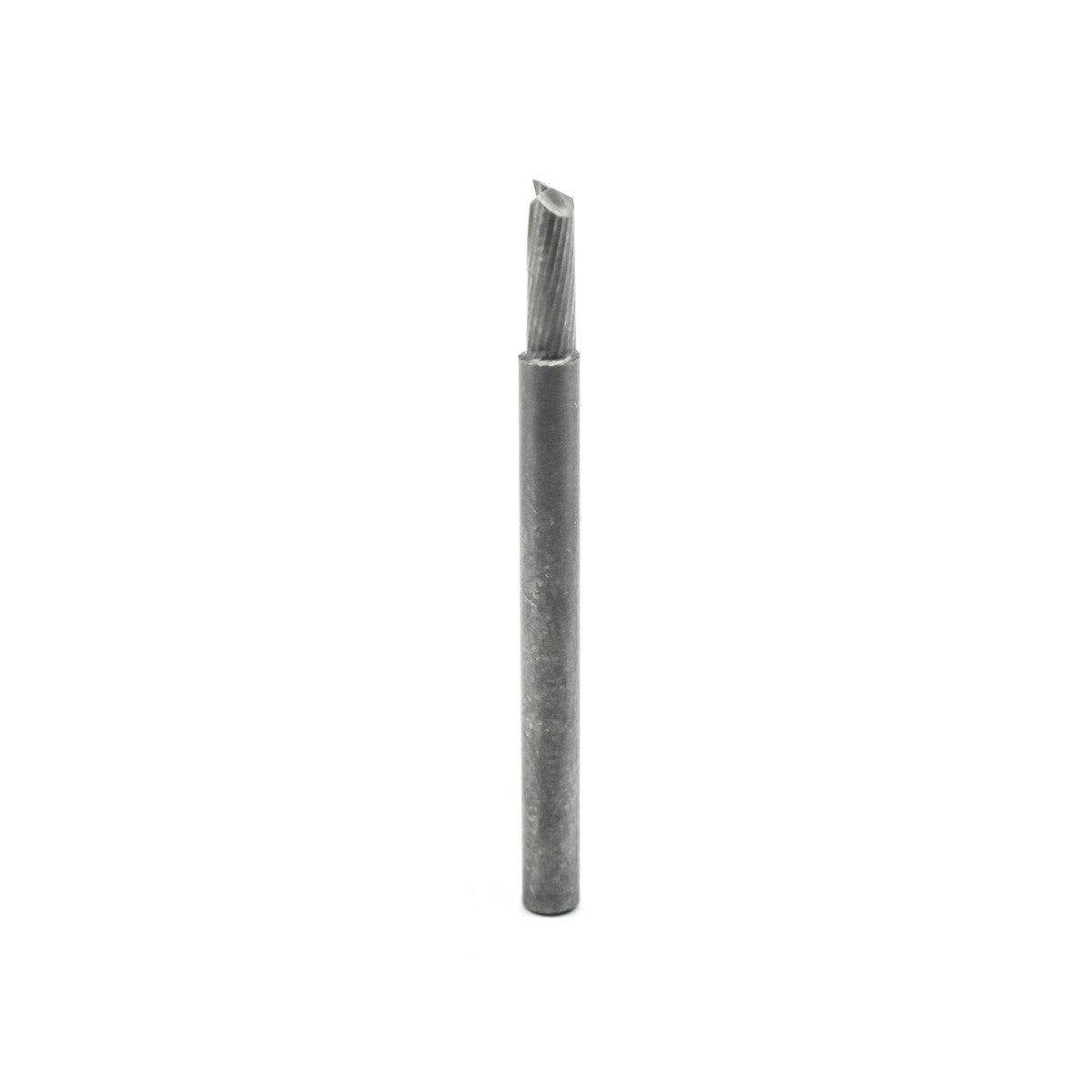 Torquata Single-Flute Upcut Spiral Solid Carbide CNC Router Bit in action on non-ferrous material