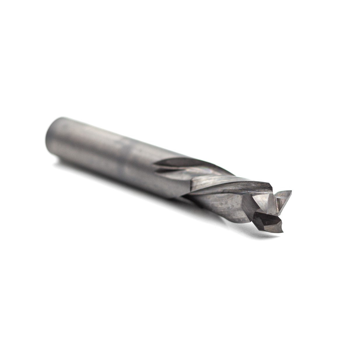 Torquata Triple-Flute Compression Spiral CNC Router Bit in action on non-ferrous material