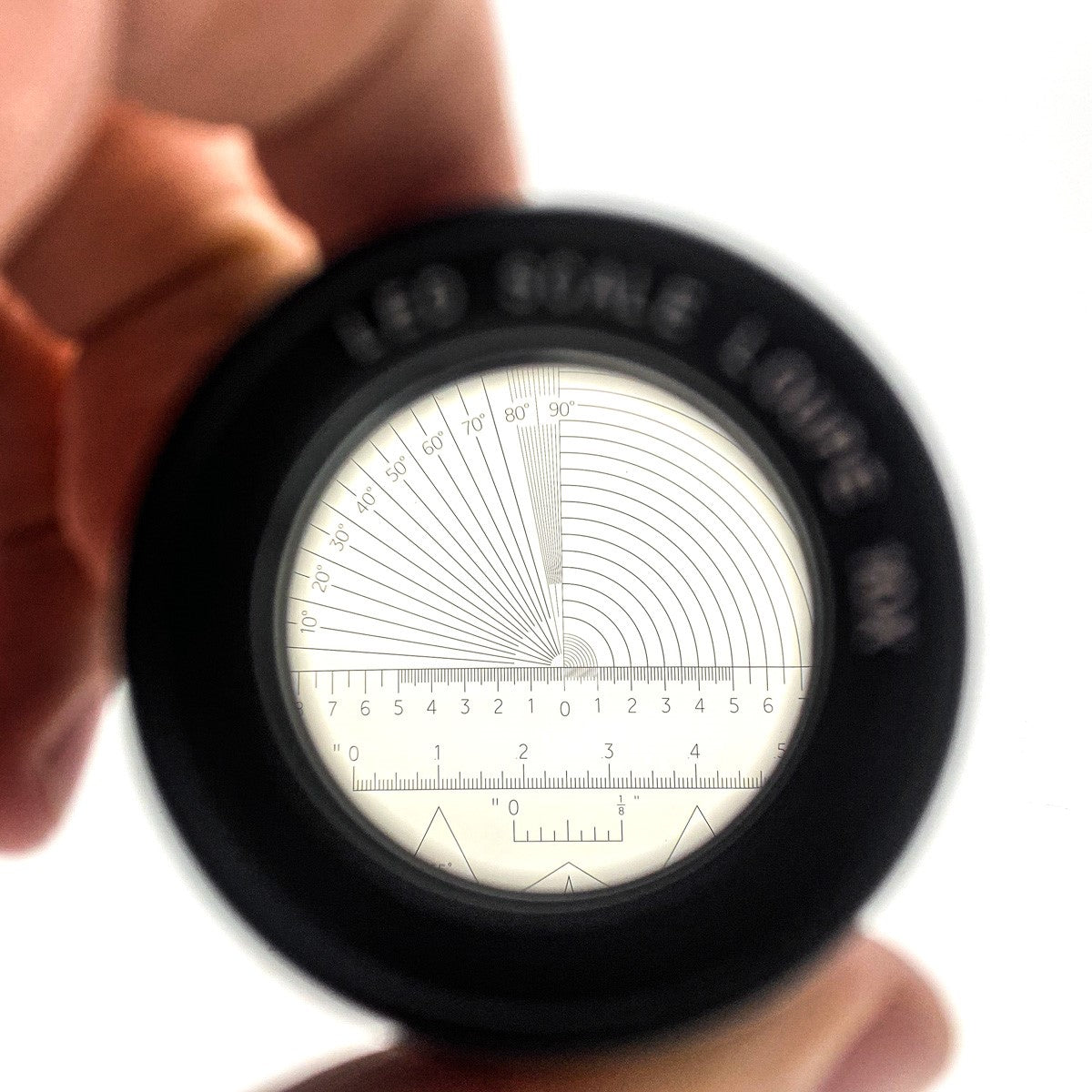 iGaging Optical Loupe Magnifier with 10x Magnification and LED light in leather case