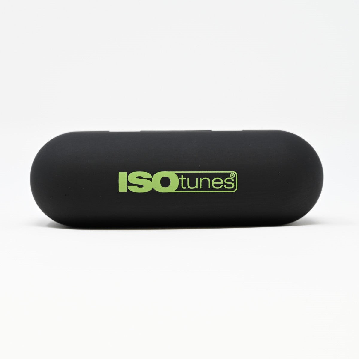 ISOtunes FREE 2.0 Wireless Bluetooth Earbuds in Matte Black - Side view showing sleek design and ergonomic fit