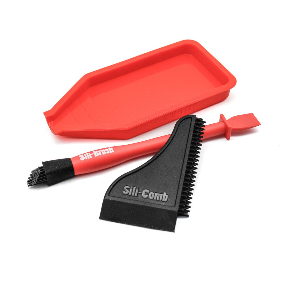 Sili-Glue Silicon Glue Application Set featuring non-stick brush and spreader