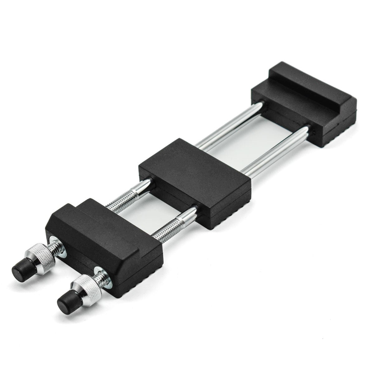 Chrome-plated waterstone holder with twin fixing screws for stones 140-230mm long