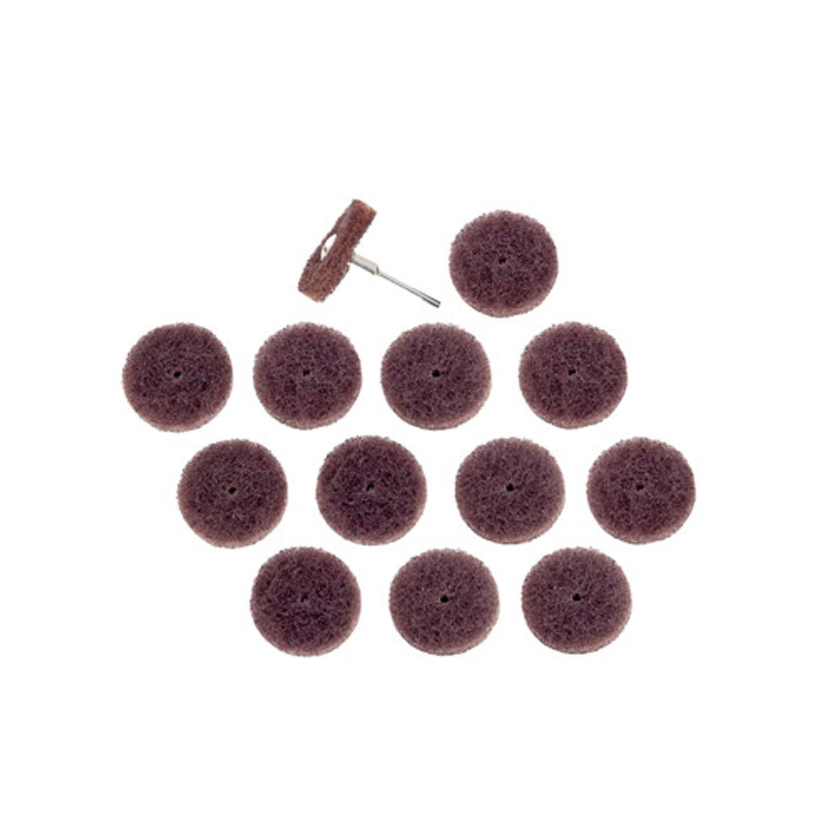 MicroJig Set of 14 BLADECLEAN CPR Discs for 1/8in Rotary Tools - Blade cleaning and renewing discs in action