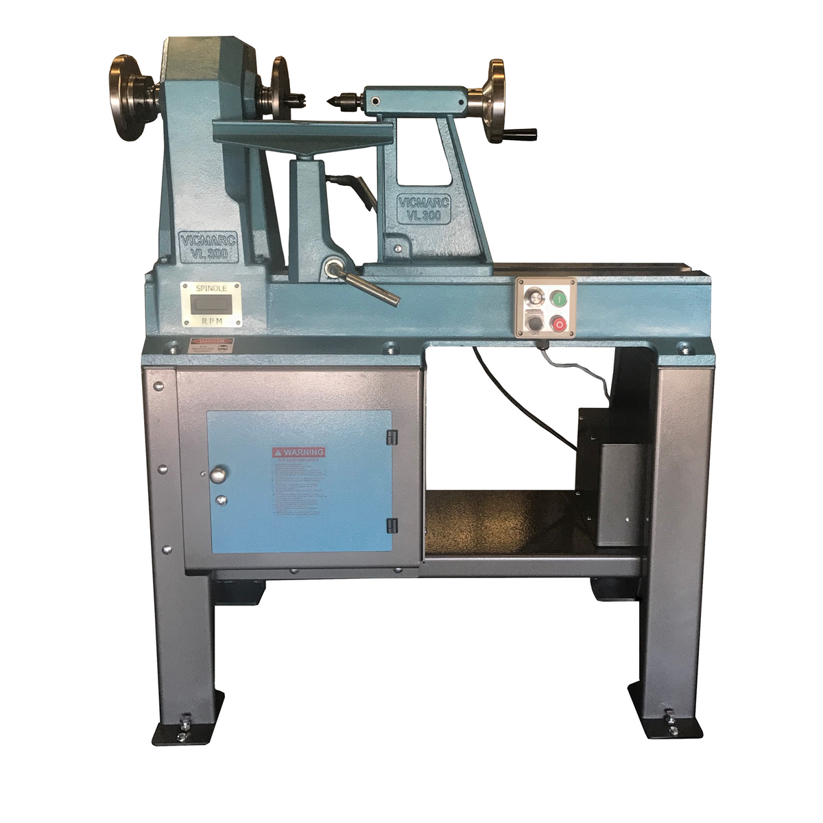 Vicmarc VL300S Wood Lathe Short Stand Mount 2HP EVS from Australia - Powerful 1.5kW motor with electronic variable speed drive