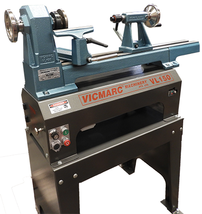 Vicmarc VL150 250mm Bed Extension attached to lathe without support leg, with 2 M10 bolts and hardened bushes for accuracy