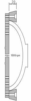 Vicmarc Bowl Jaws VM 90/100 - Soft Plastic Stoppers for Secure Bowl Mounting