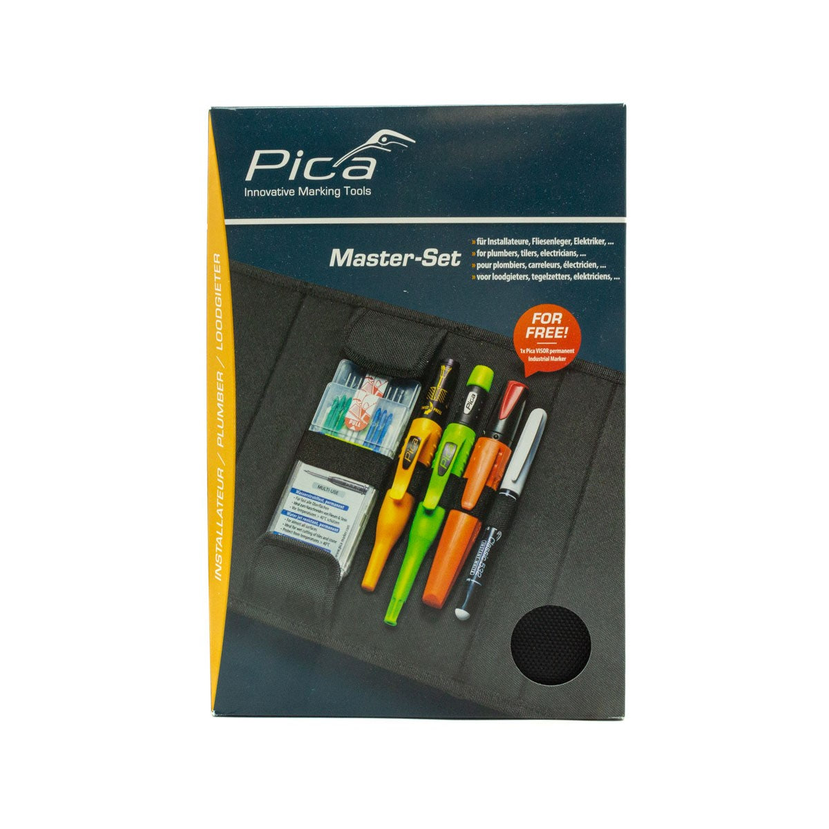 Pica 6-Piece Master Plumbers Marking Set in Protective Case for wet conditions & challenging materials