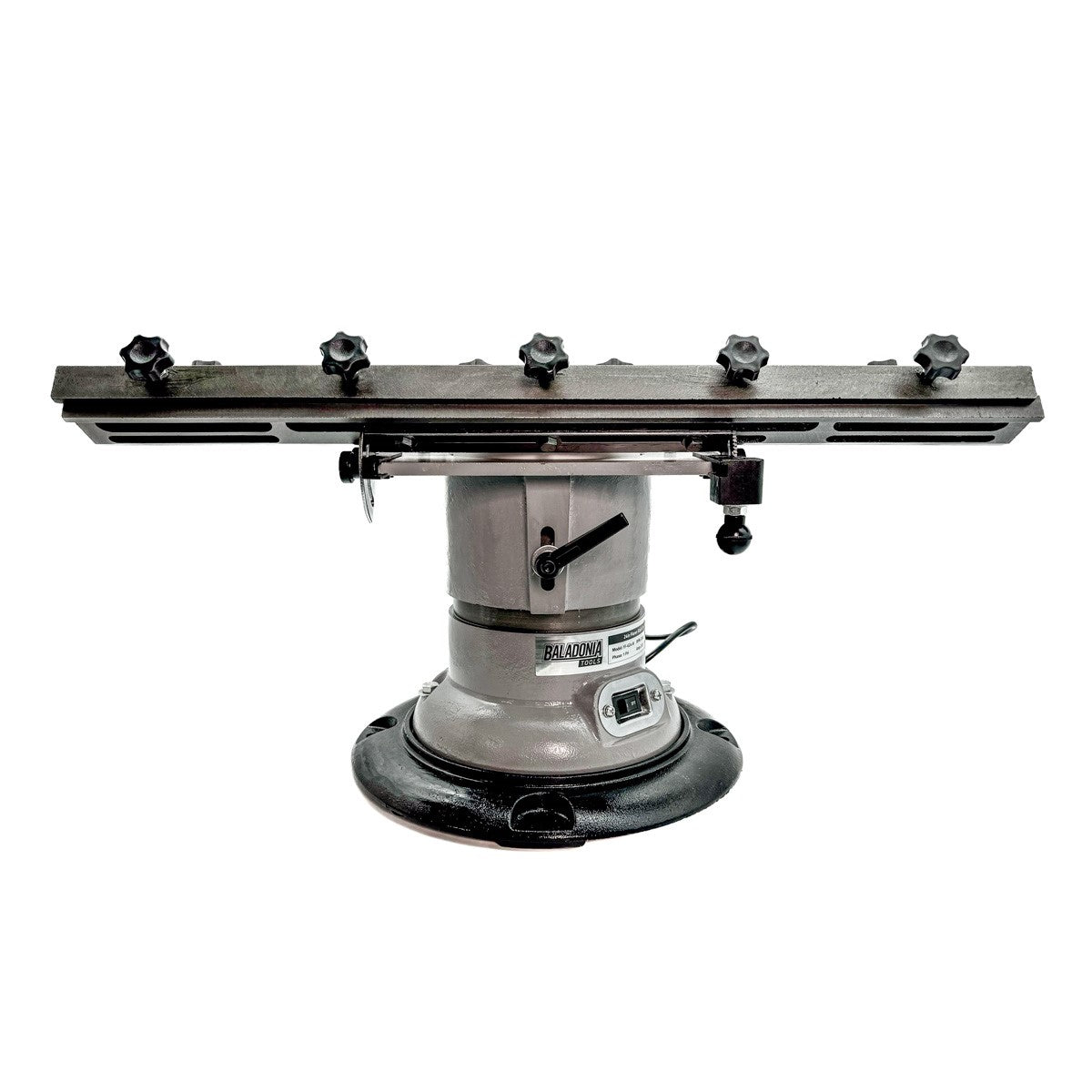 Baladonia 24in Planer Blade Sharpener with 6in Aluminium Oxide Wheel in workshop setting