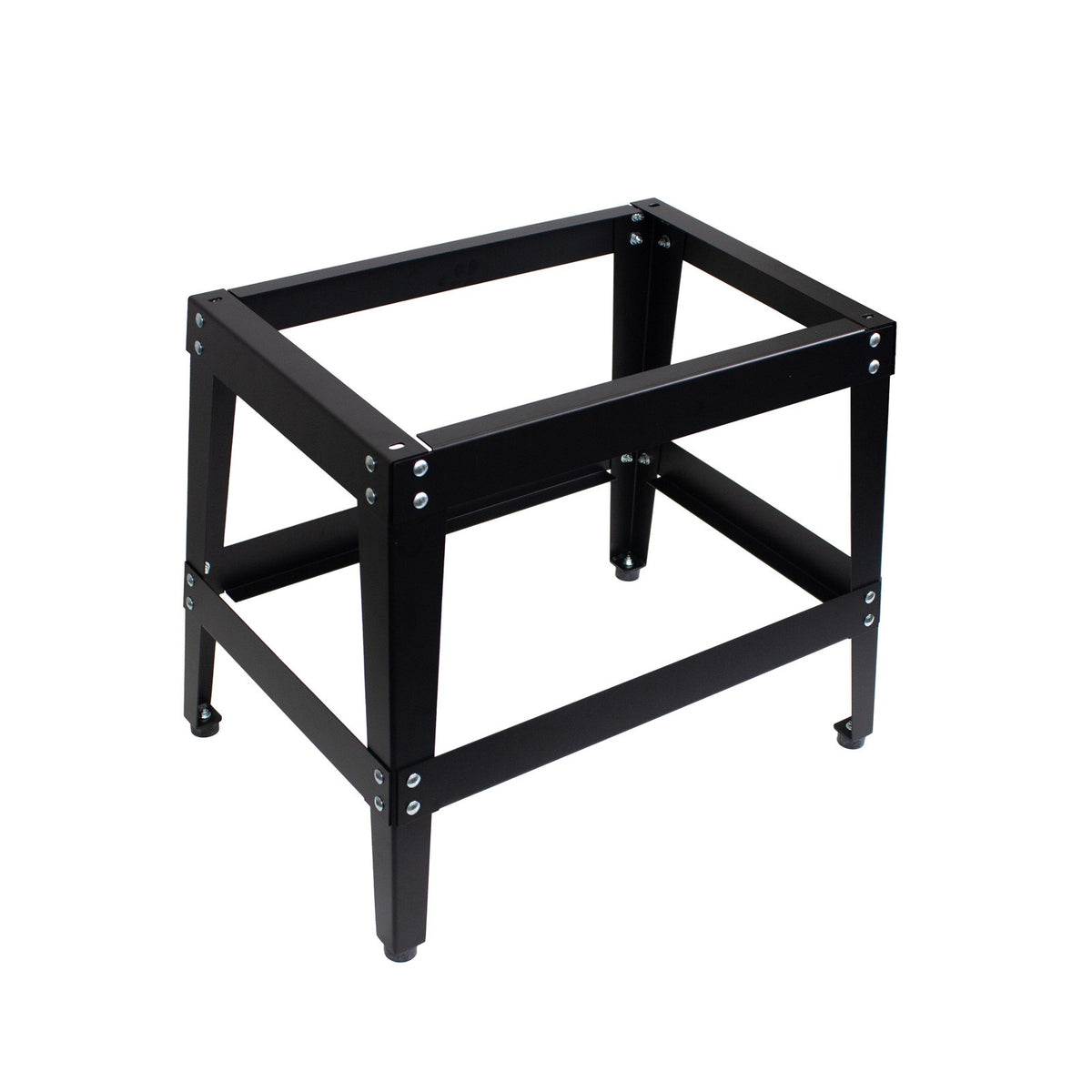Sherwood Steel Pedestal Stand for Benchtop Router Tables in workshop setting