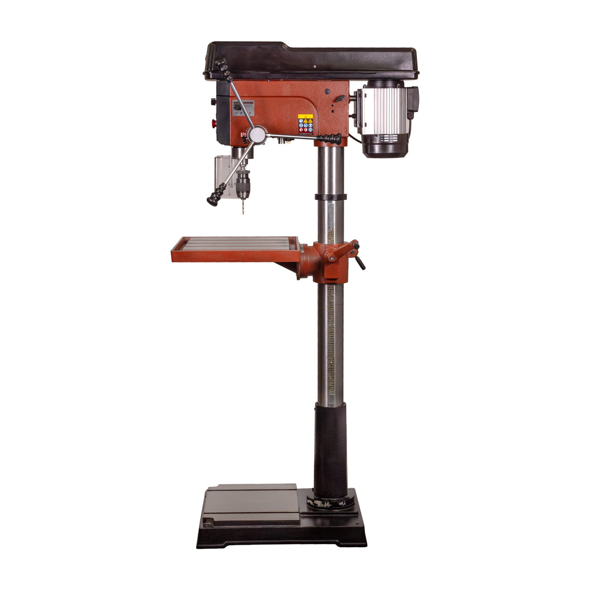 Sherwood 1500W EVS Pedestal Drill Press delivering precision control with electronic speed control and three-phase motor power