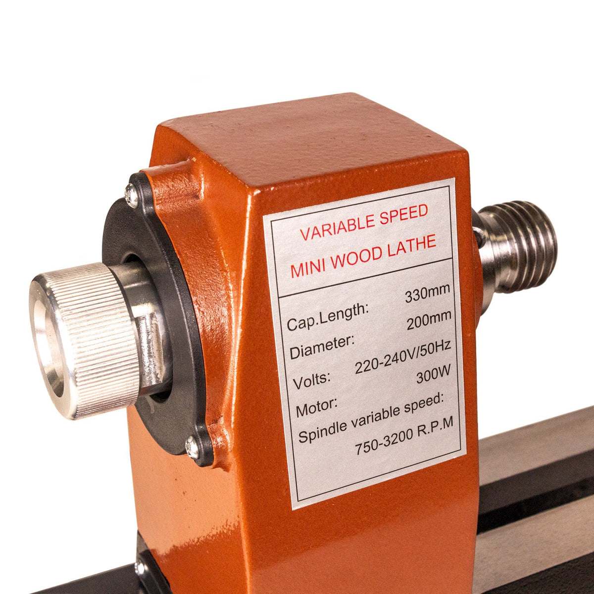 Sherwood Micro Wood Lathe 200mm Swing 300W Variable Speed in use, crafting delicate wood designs