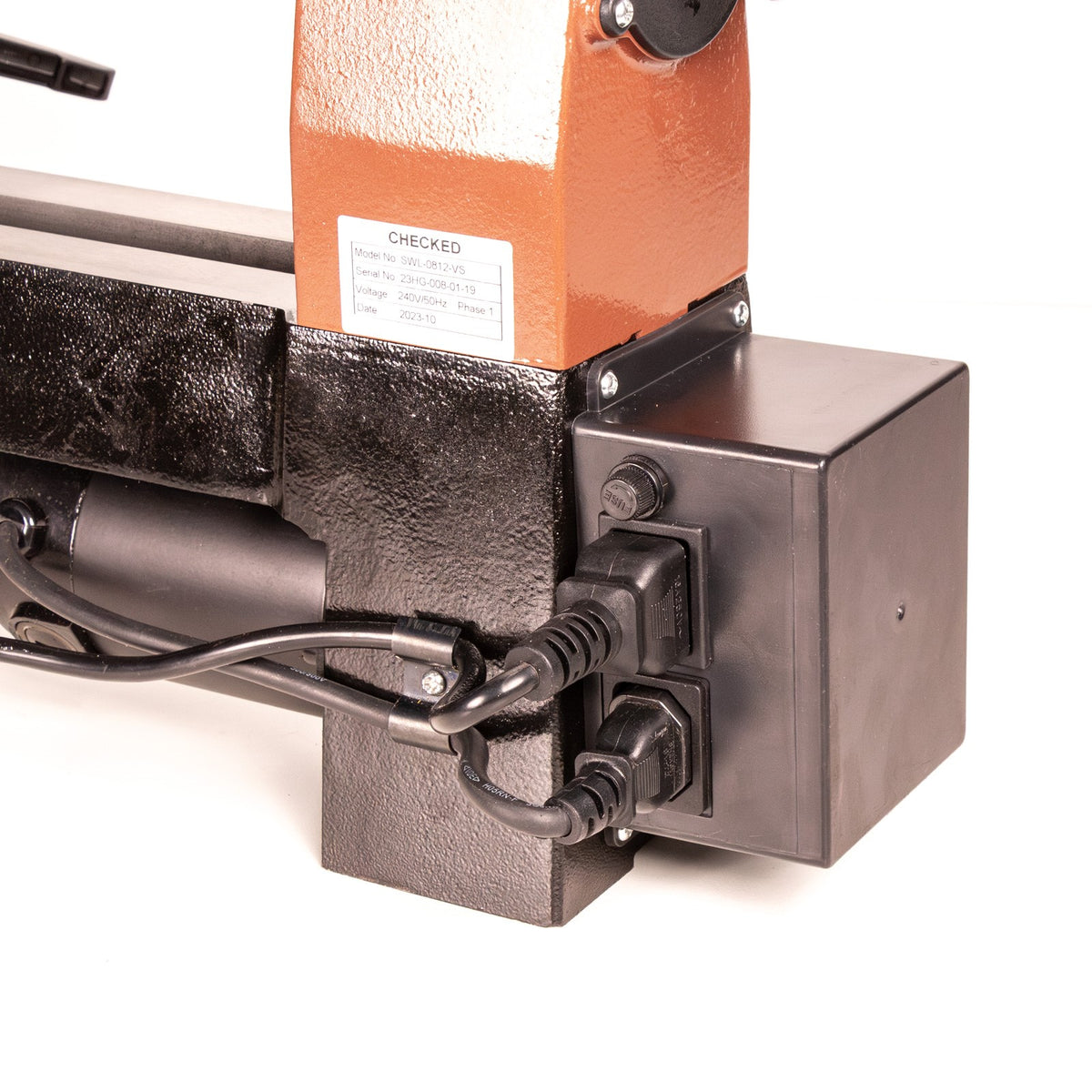 Sherwood Micro Wood Lathe showcasing adjustable speed control and compact design