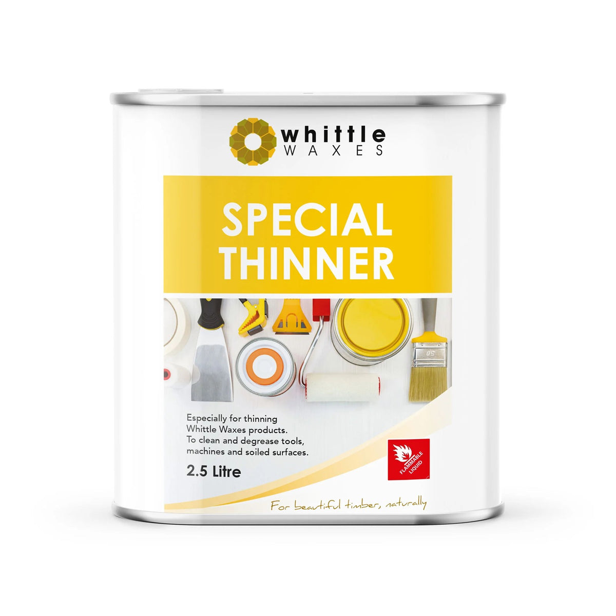 Whittle Waxes Special Thinner Low Odour 2 Litre Bottle Australian Woodworking Tools Store