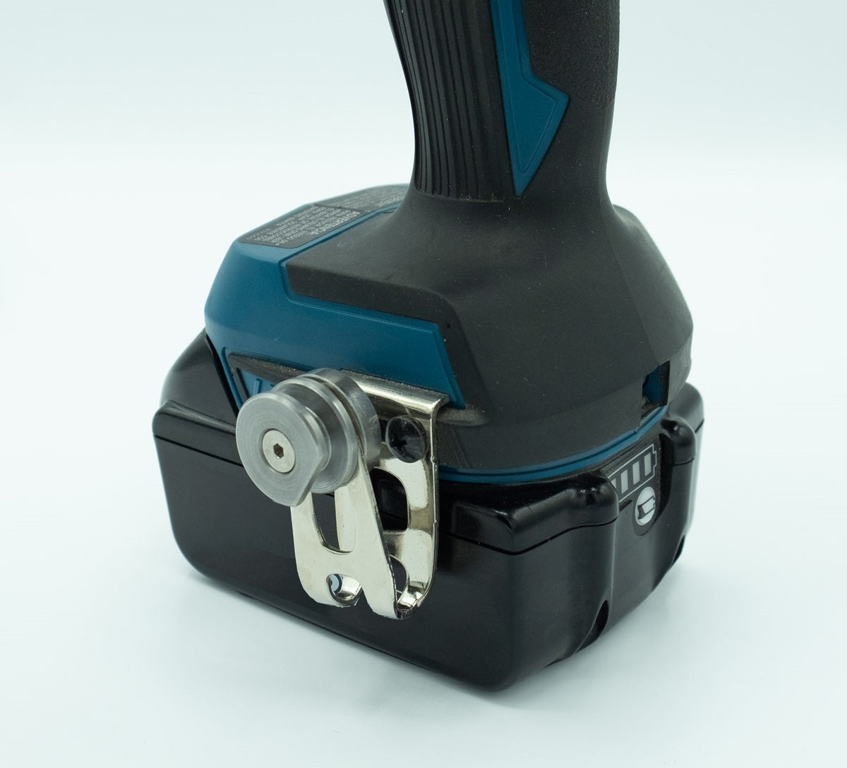 FastCap TLC Cam Insert being secured in a TLC Belt Clip or Bench Mount on a woodworking tool