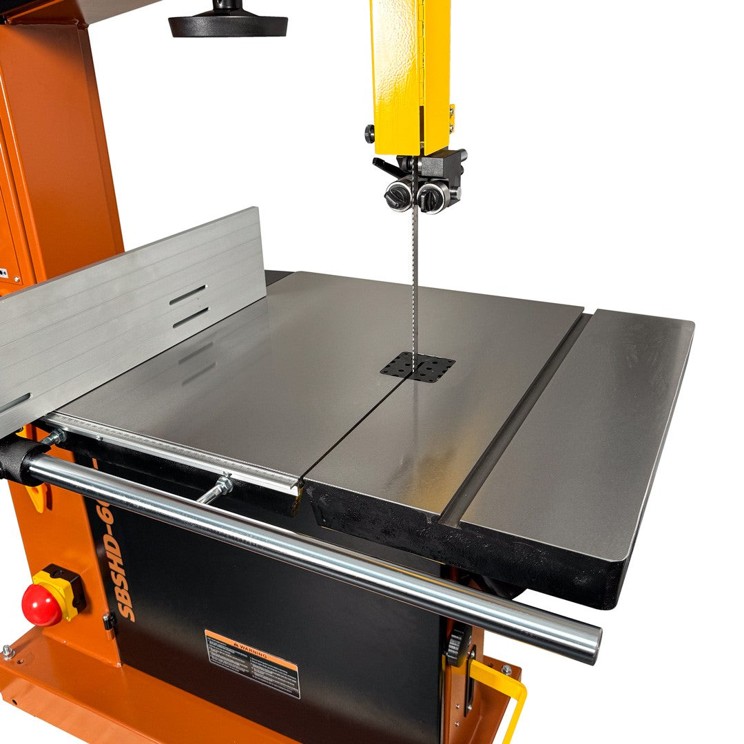 Sherwood 24in 4000W 5HP Industrial Bandsaw side view showing large cutting capacity