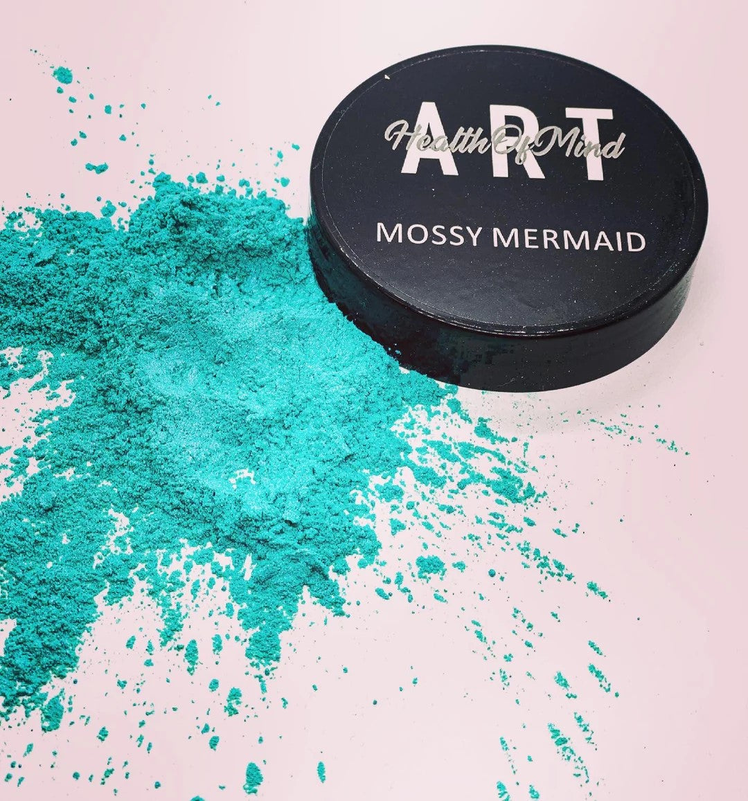 Health of Mind Art Mossy Mermaid 50g Pearlescent Pigment Mica Powder for Epoxy Resin packaging