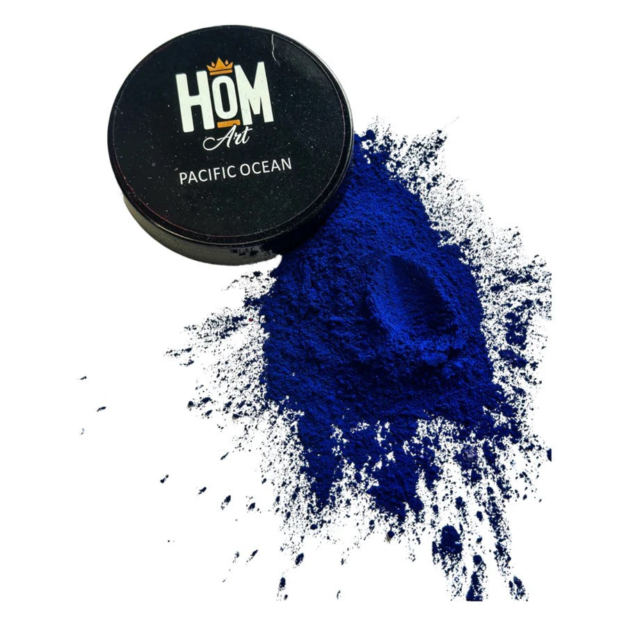 Health of Mind Art Pacific Ocean 50g Matte Pigment Powder for Epoxy Resin, vibrant opaque pastel colour powder in matte finish