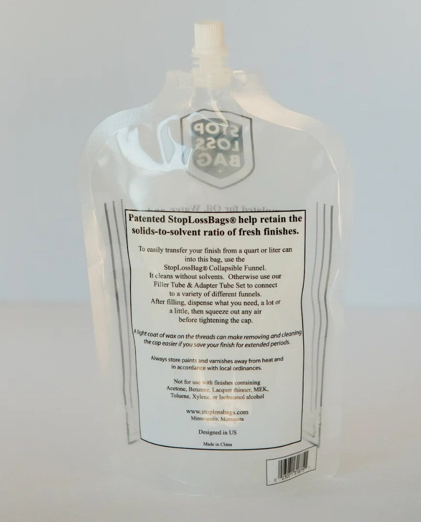 StopLossBags Pouch Airtight Finish Preserver Set 8 Pouches, angled view, showcasing gas barrier technology