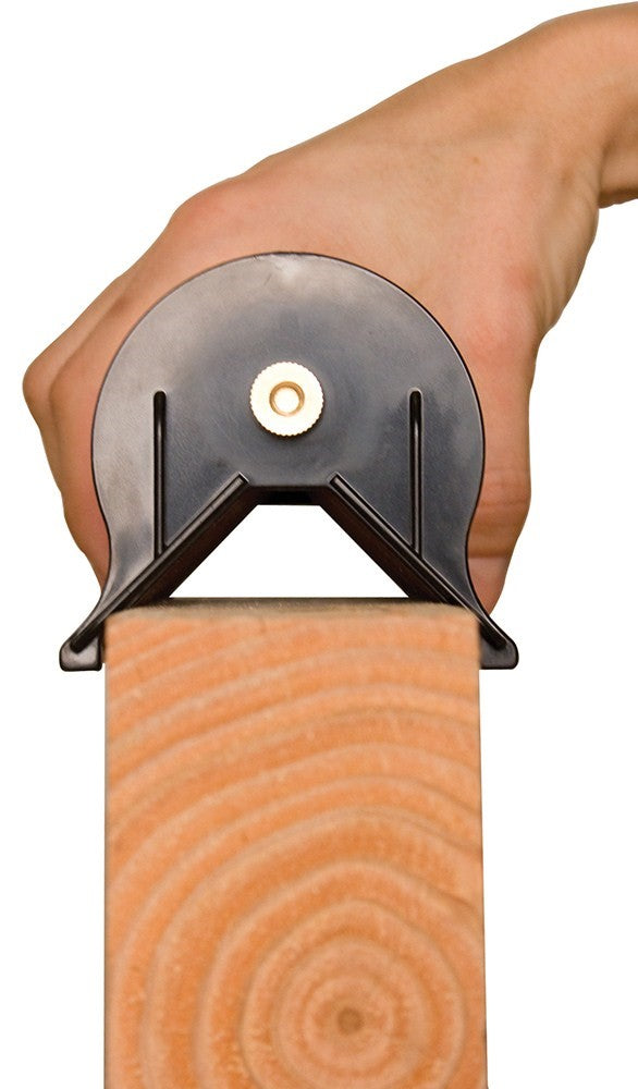 FastCap FastBreak XL Edge Sander efficiently breaks sharp melamine edges in one pass on 19-60mm material