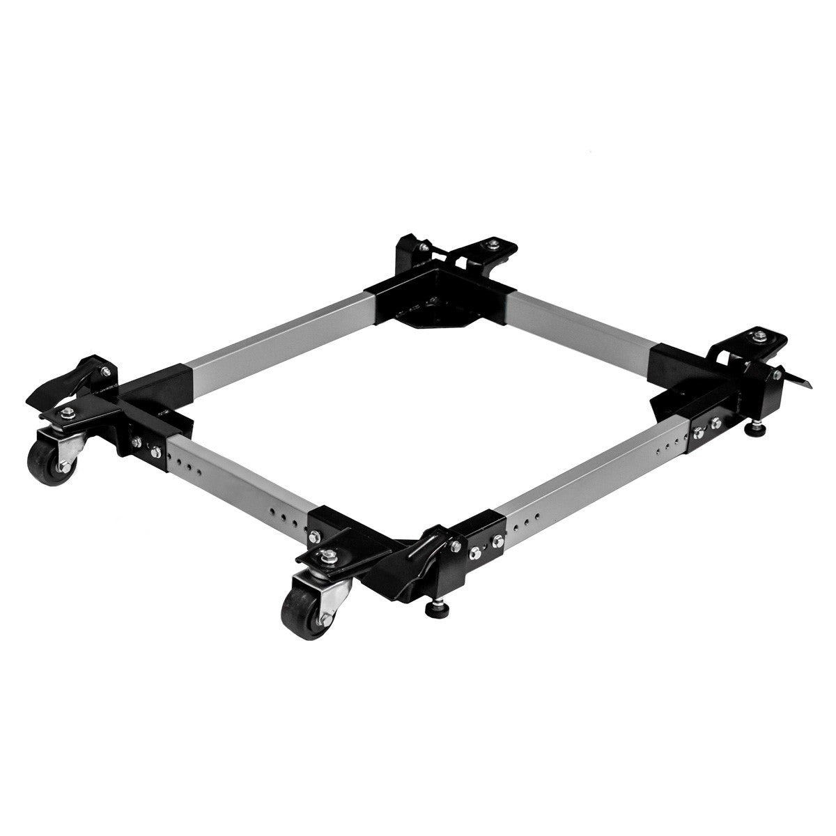 Heavy Duty 680kg Mobile Machine Base with Table Saw Extension Set on Six Swivel Wheels