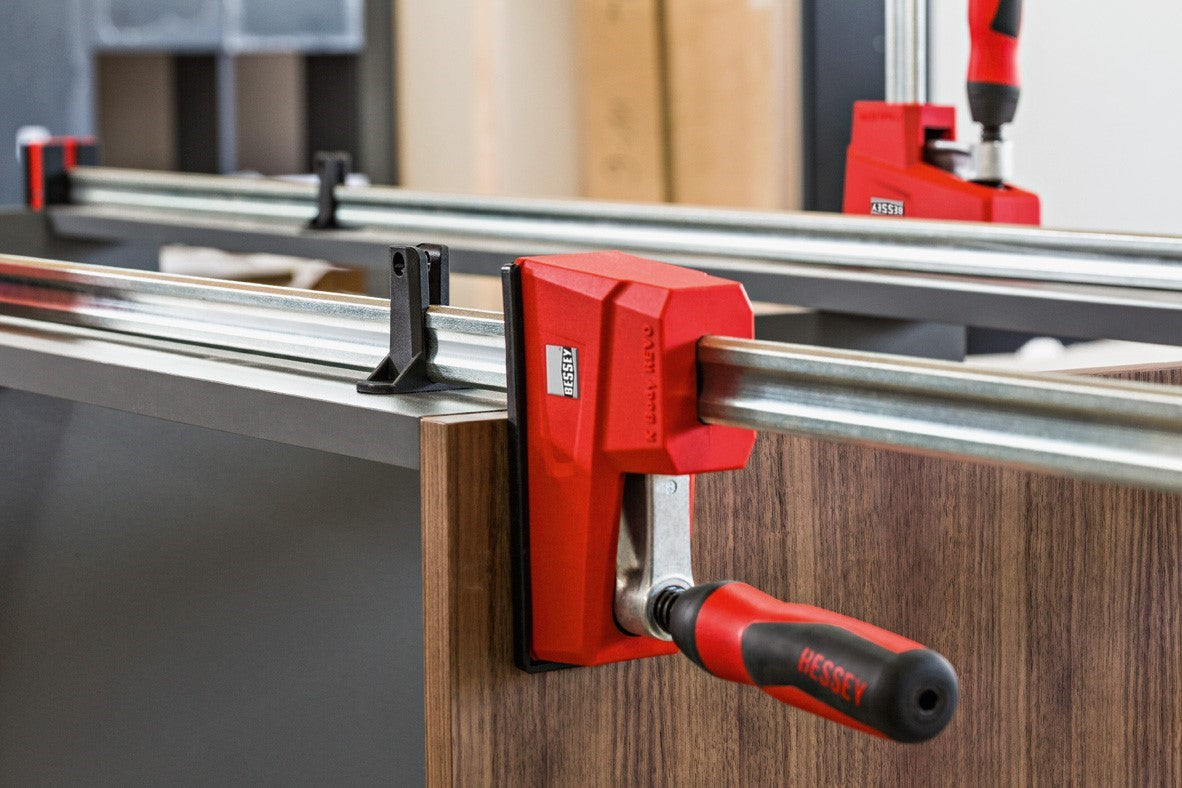 Bessey K-Body Revo Parallel Clamps 1000mm Panel Clamp in use on woodworking project