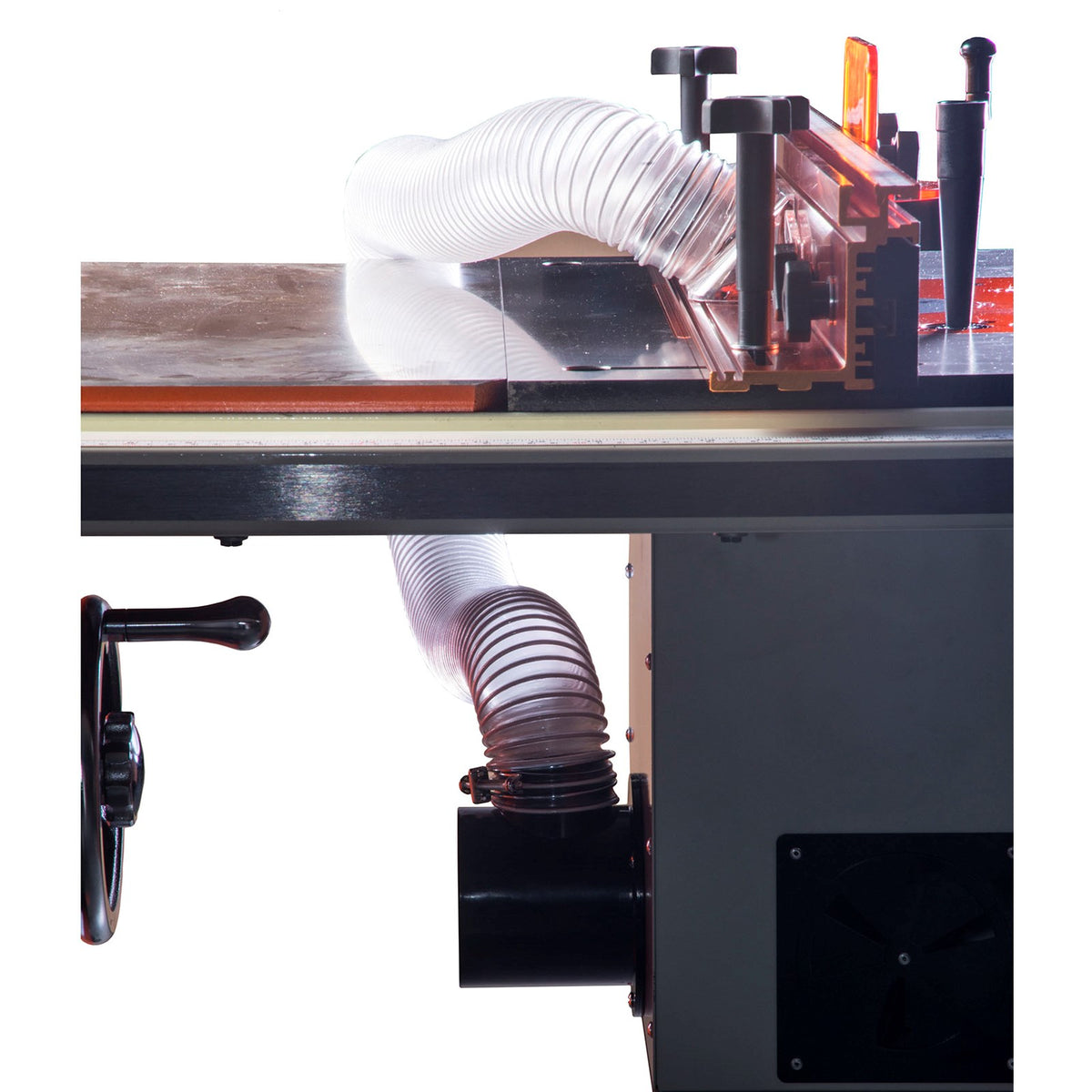 Sherwood Deluxe Cast Iron Router Extension Wing on Table Saw with SRM-1800 Motor