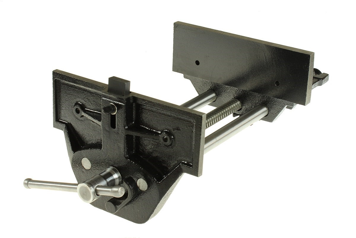 Torquata Quick Action Bench Vice 230mm: Solid steel guide bars with deep-cut thread screw for high clamping pressure
