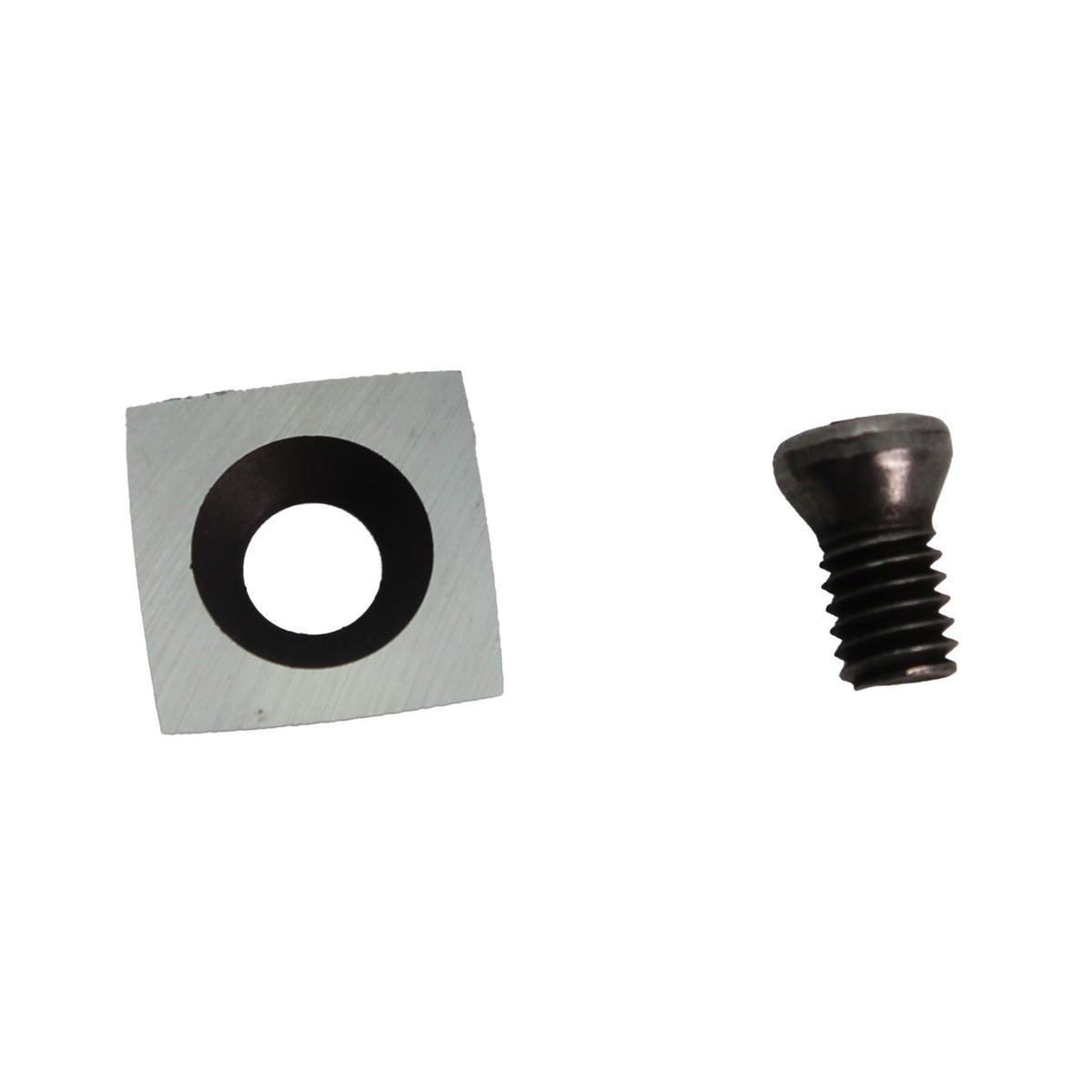 Torquata small radiused square tungsten carbide cutter for rougher wood turning tool, featuring square carbide cutter with four radiused edges