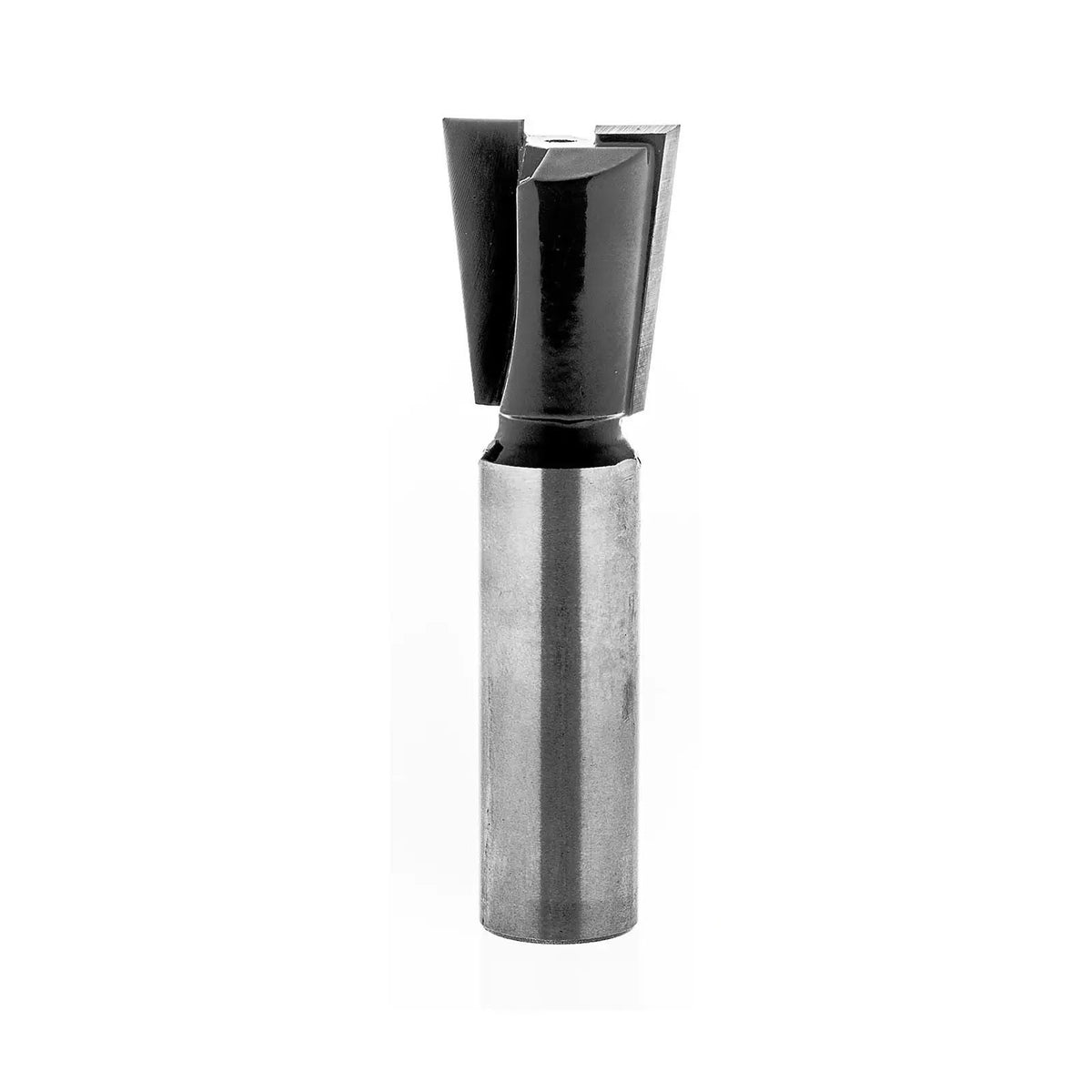 Torquata Dovetail Router Bit 14 Degrees 25.4mm Diameter 1/2in Shank in use on timber for dovetail jointing
