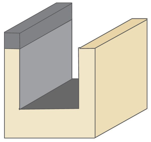 Torquata Pattern Following Morticing Router Bit 1/2in Shank in use, clearing out recesses with precision