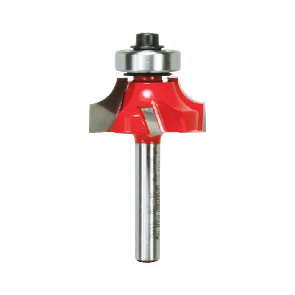 Freud Quadra-Cut Round Over Router Bits 1/4in Shank in action, creating smooth decorative edges and beads