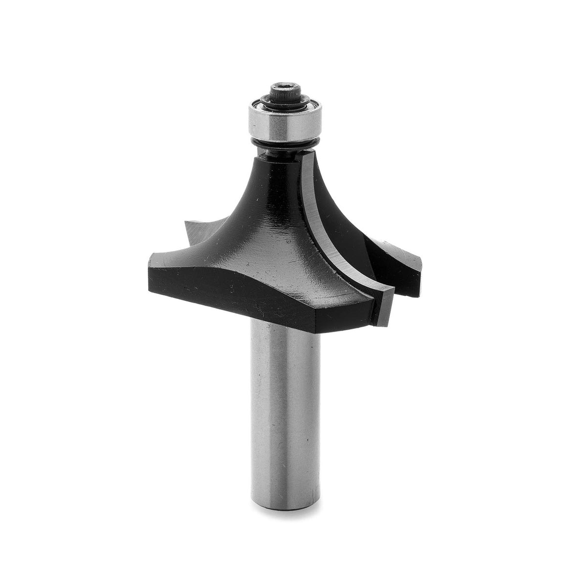 Torquata Round Over Moulding Router Bit in action on timber edge