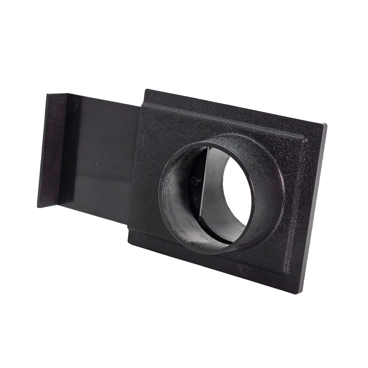 Sherwood 3in Inline Blast Gate Connector for Dust Extraction Hose - Product detail showing the blast gate connector on a woodworking setup