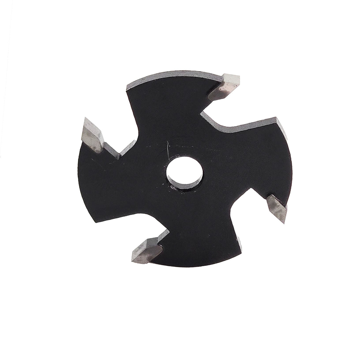 Torquata Slot Cutter Set for Biscuit Joining 4mm Slot Thickness - 1/2in Shank - Top view of slot cutter assembly