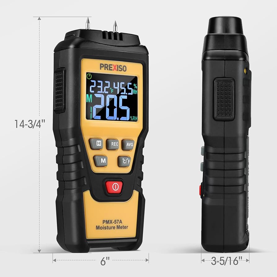 Prexiso Moisture Meter Pinned Resistance in protective case
