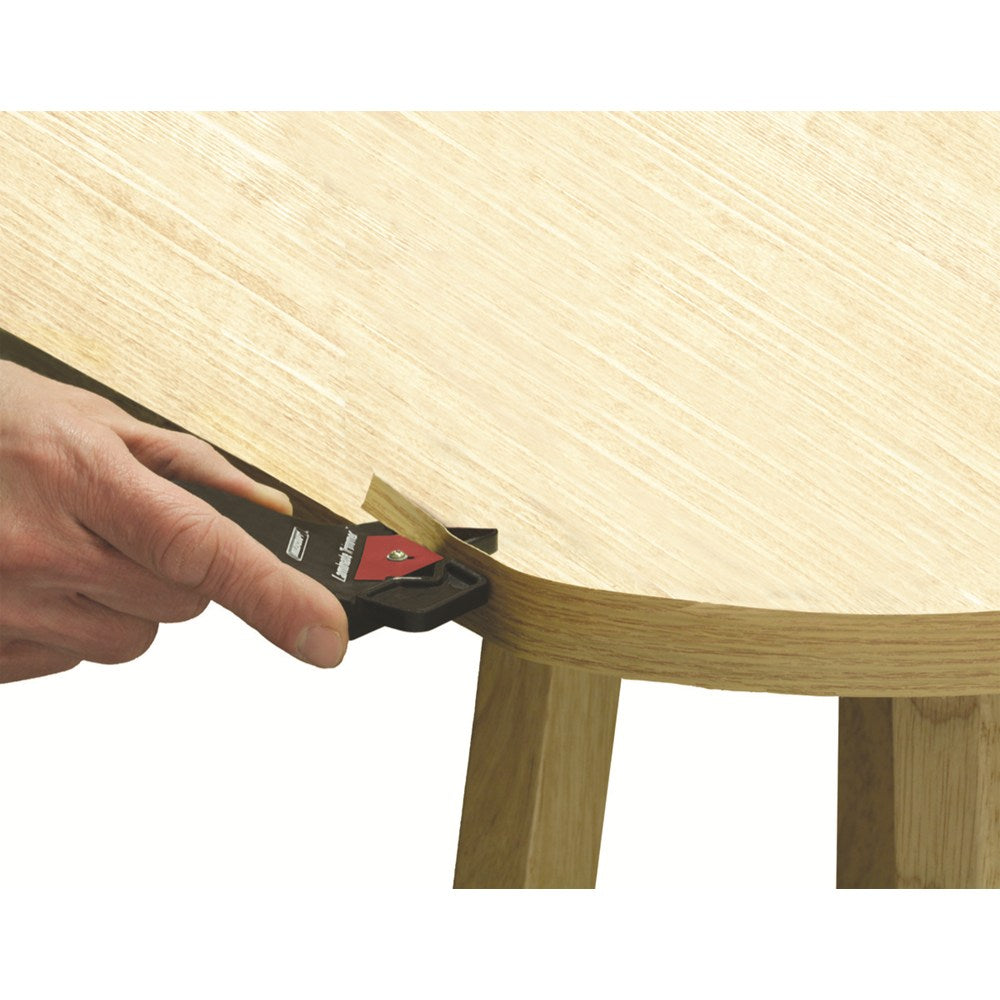 Milescraft Laminate Trimmer for precise edge trimming on round surfaces