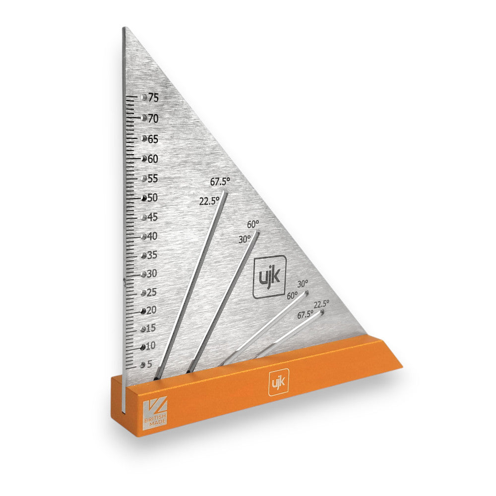 Compact Angle Square Set, 75 & 125mm, Stainless Steel and Aluminium Woodworking Tools - Australian Woodworking Tools Store
