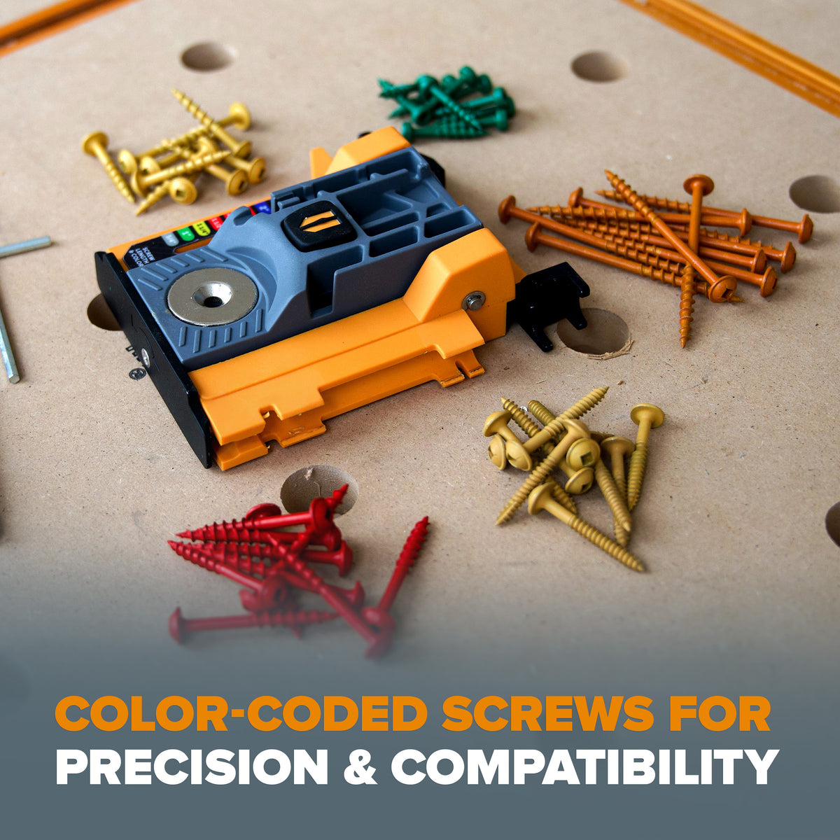 Compact self-adjusting BORA Tool Mini Pocket Hole Jig for efficient wood joinery