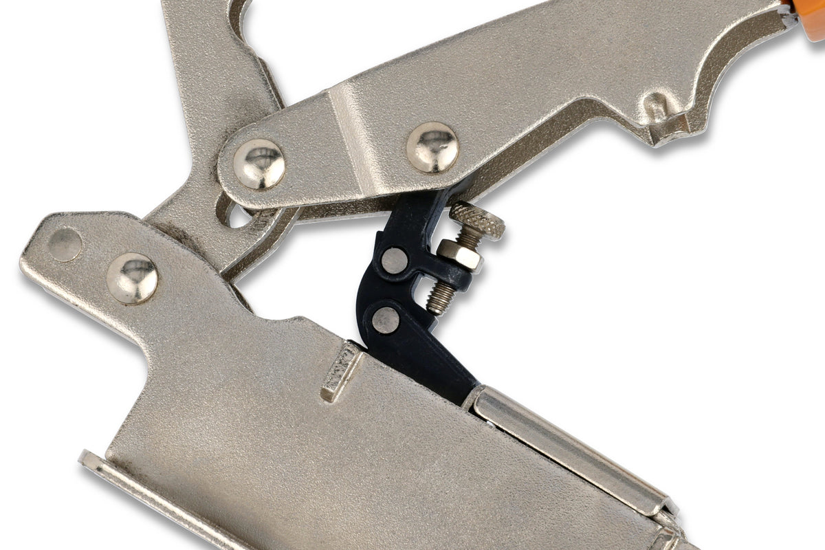 Adjustable horizontal toggle clamp for woodworking, with 60mm travel, from BORA Tools