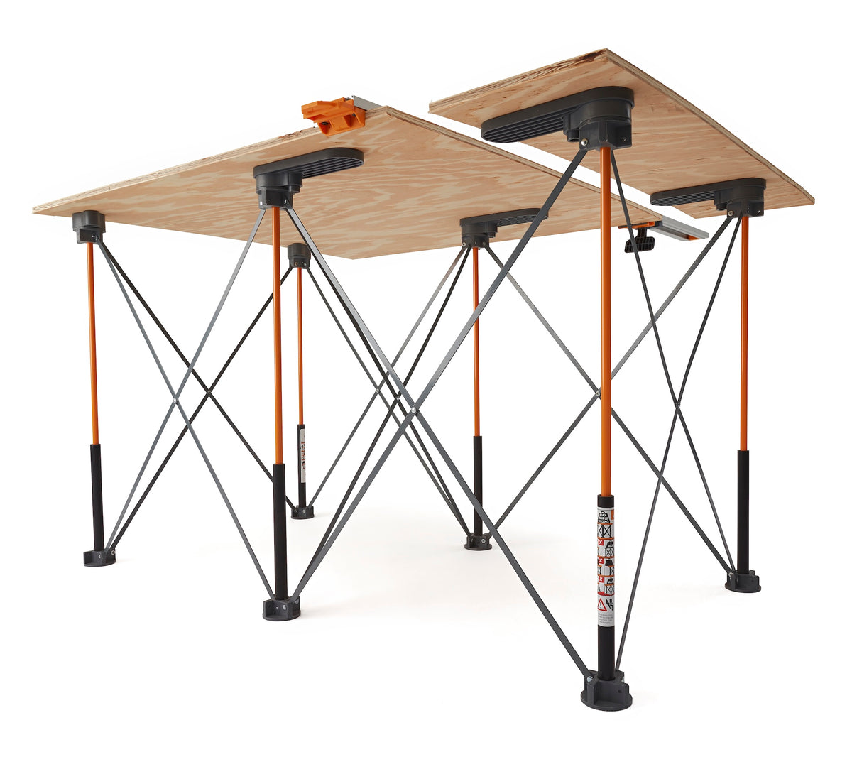 BORA Wide Panel Supports prevent materials from falling into Centipede struts