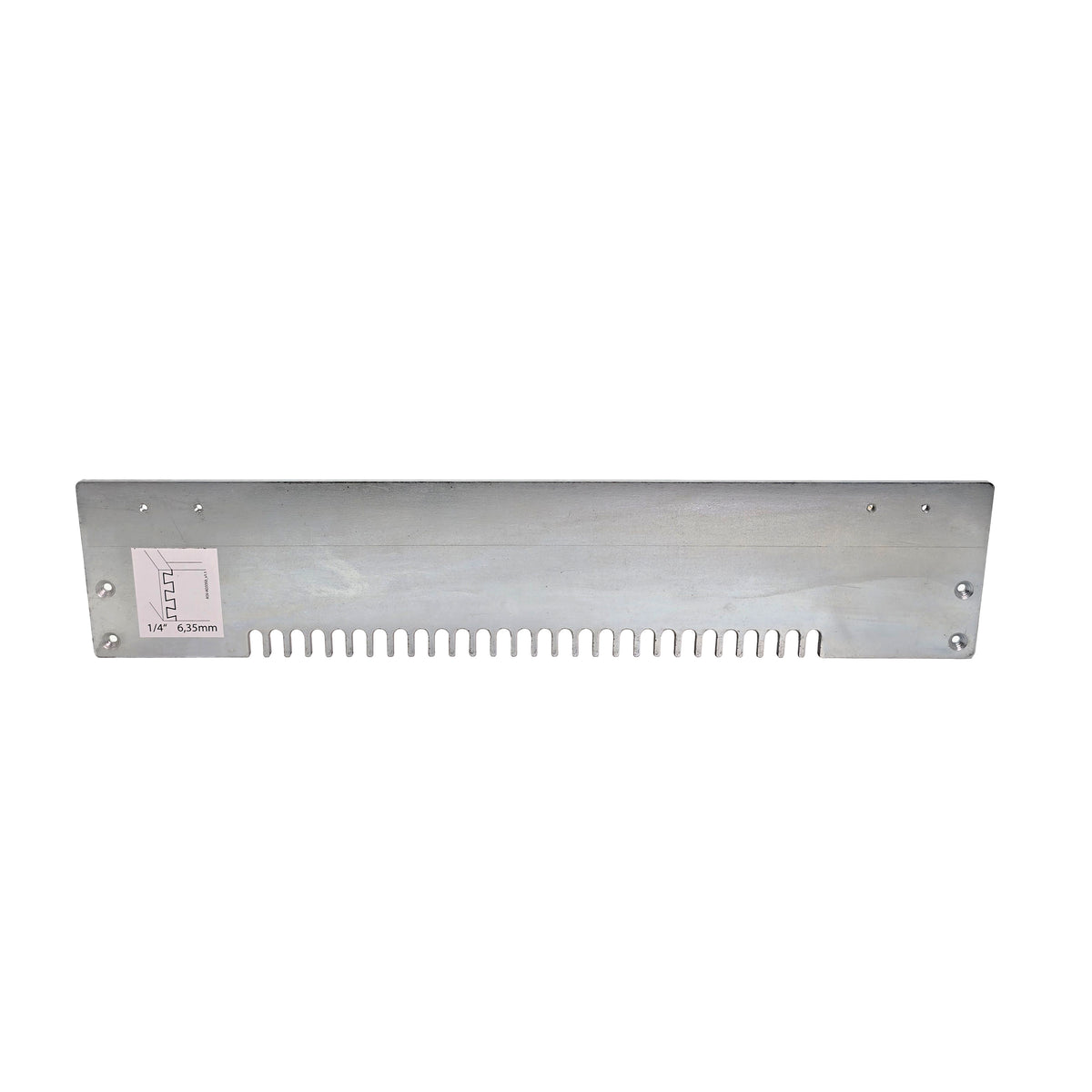 Trend 1/4in Half-Blind Template for 300mm Dovetail Jig - Laser cut zinc plated steel template for creating half-blind dovetails