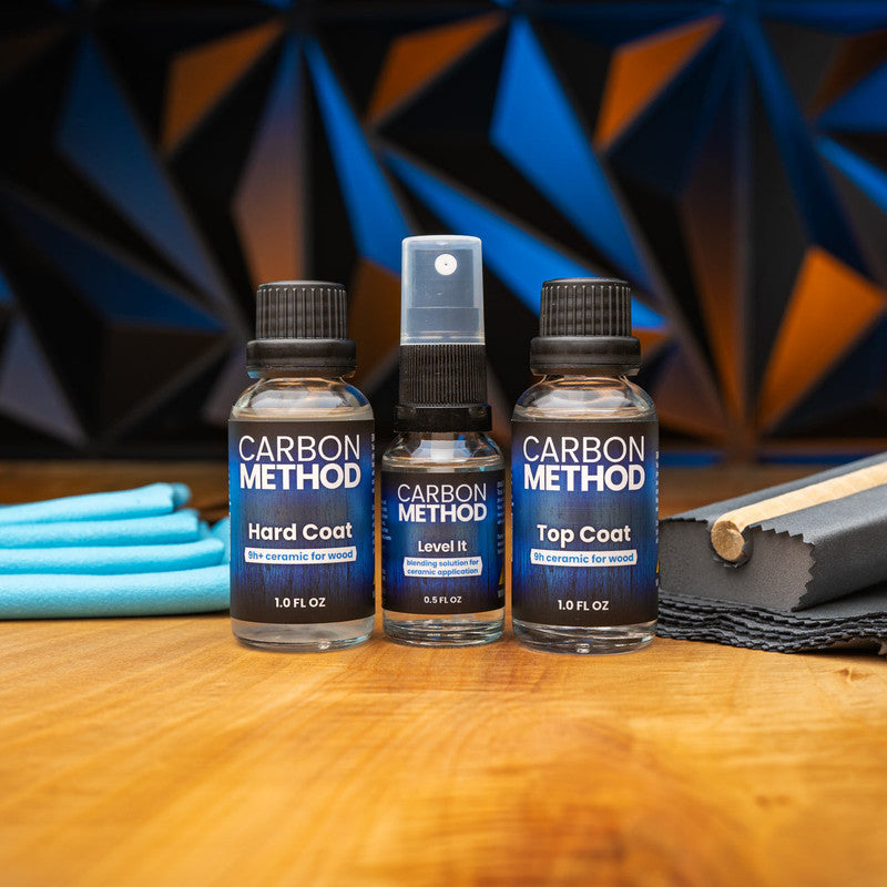 Carbon Method Ceramic Nanofinish Quick Kit - Provides ultra-hard top layer for timber protection