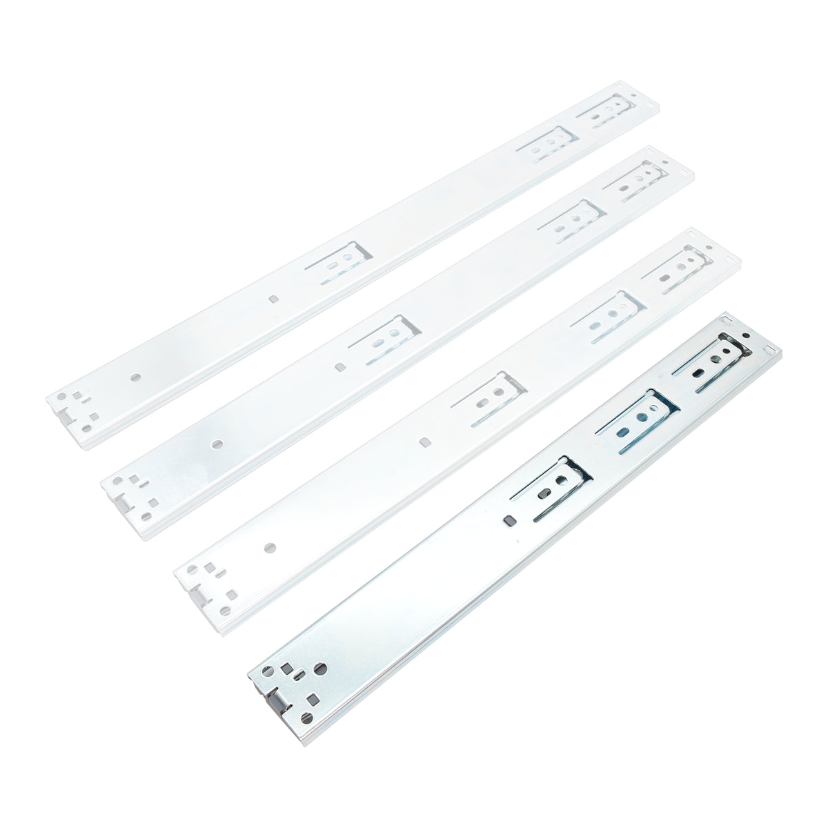 Soft Close Full-Extension Drawer Slides Side Mount 40kg Capacity