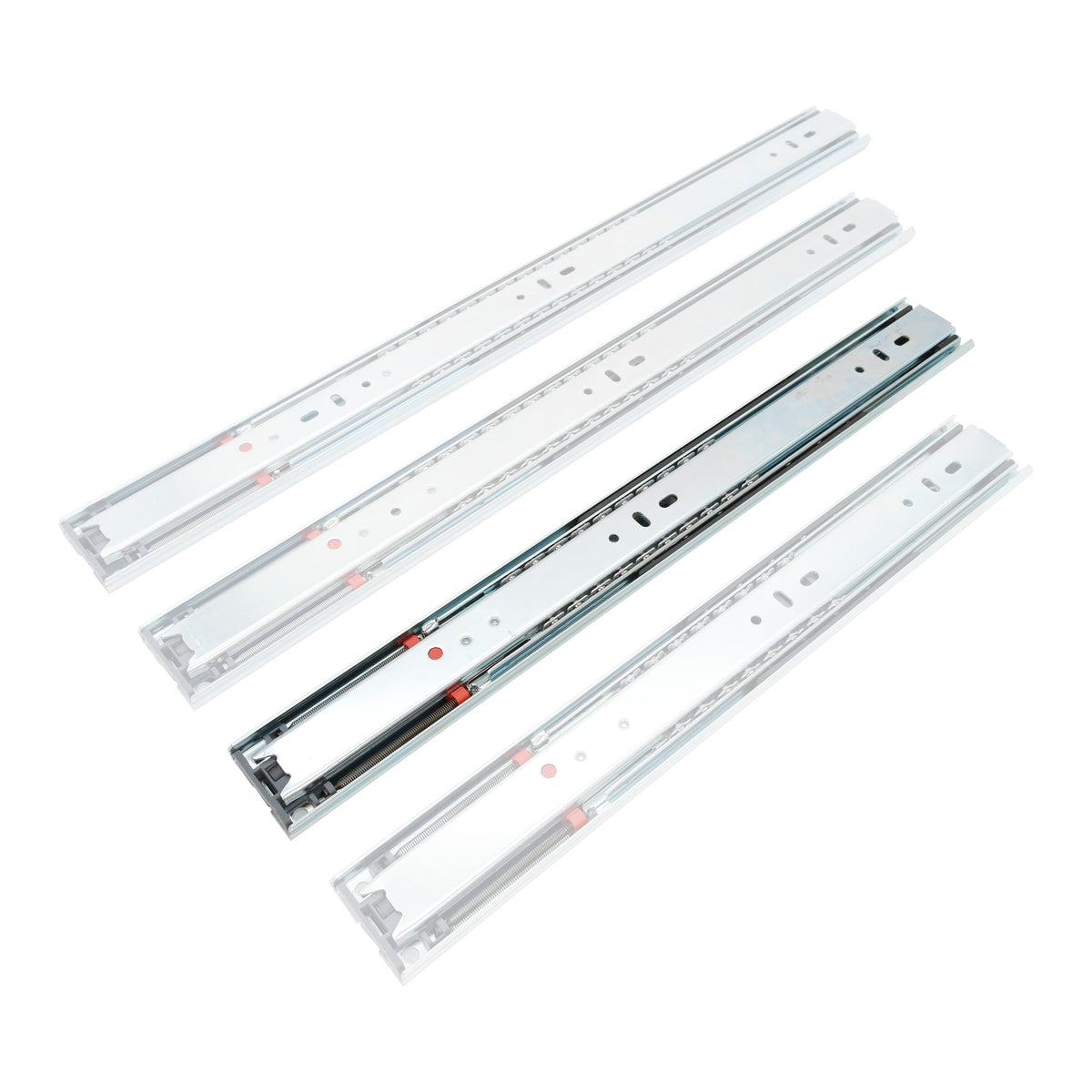 Soft Close Full-Extension Drawer Slides Side Mount 40kg Capacity