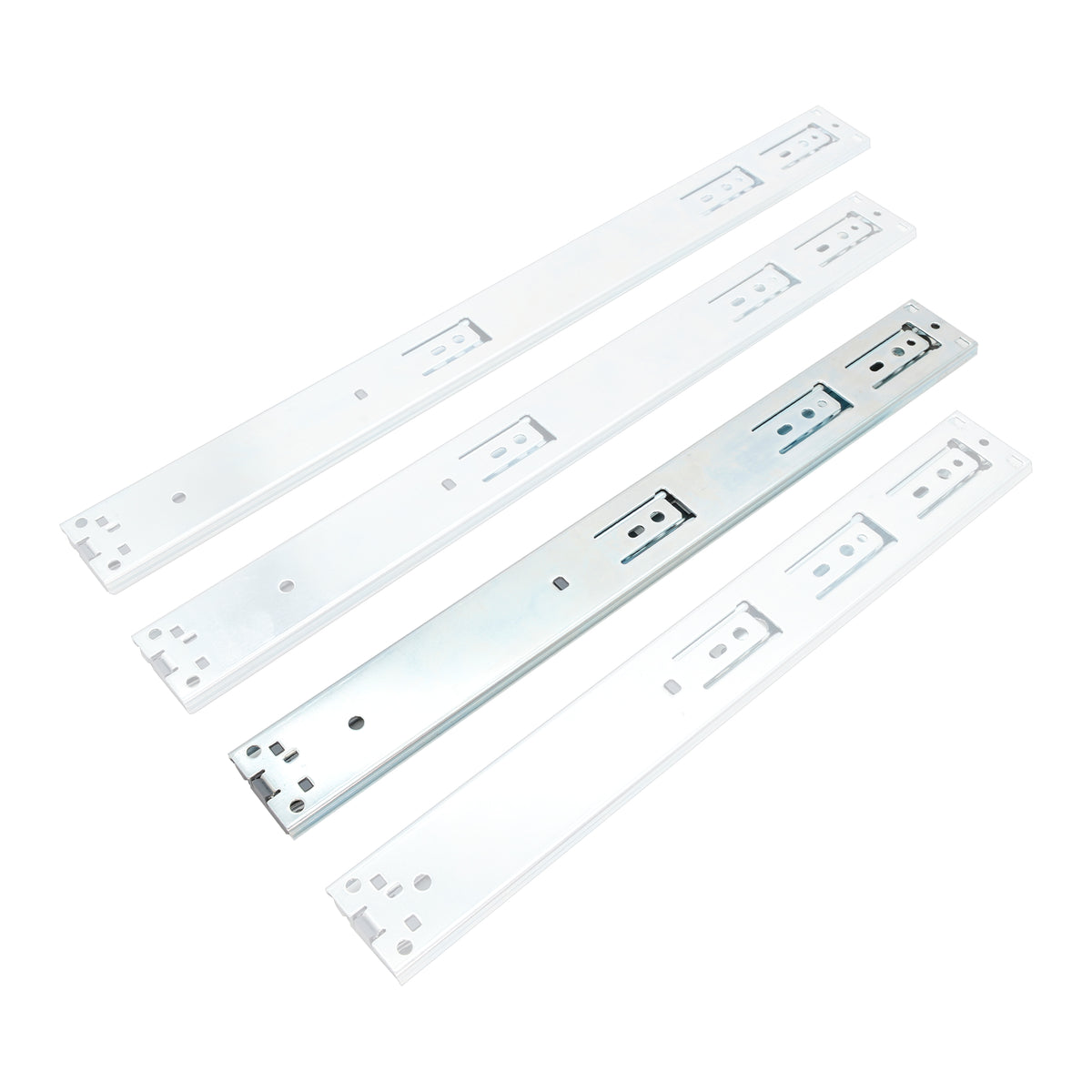 Soft Close Full-Extension Drawer Slides Side Mount 40kg Capacity