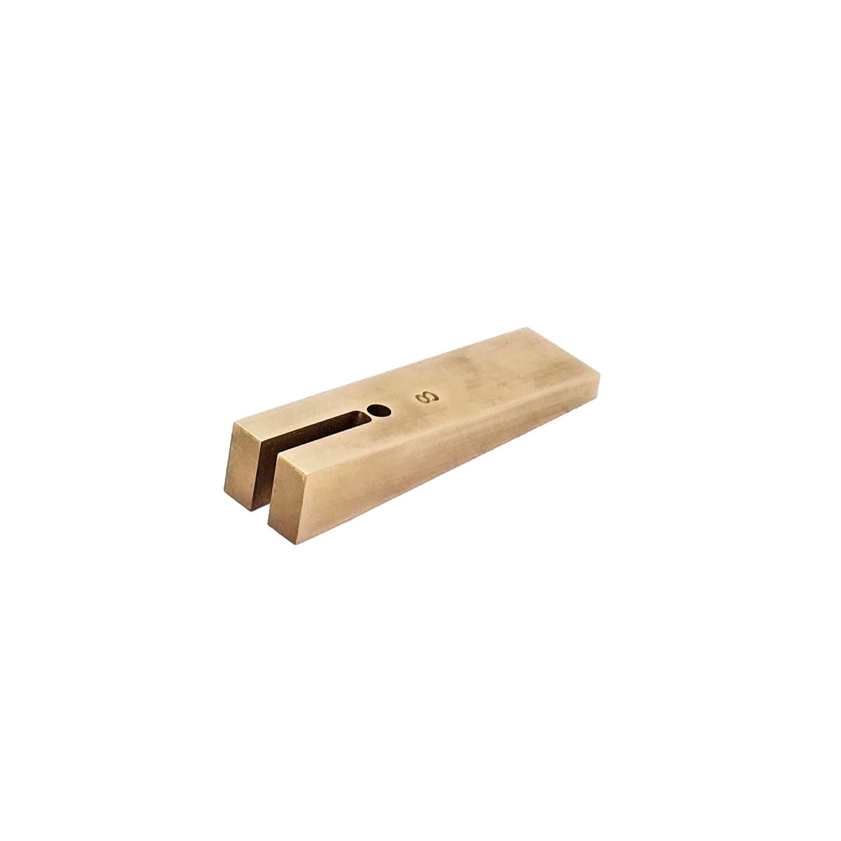 Ironbark Toolworks Solid Brass Dovetail Attachments for Try Squares, 1:8 ratio attachment in use