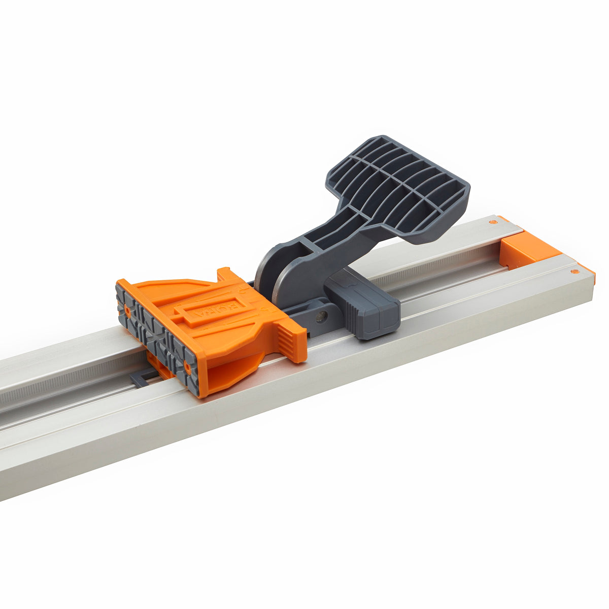 BORA NGX Clamp Edge Saw Guide 2500mm 100in in use on timber board