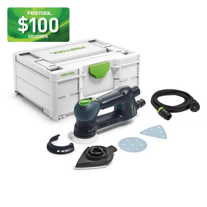 Festool RO 90mm ROTEX 4-in-1 Random Orbital Sander in Systainer