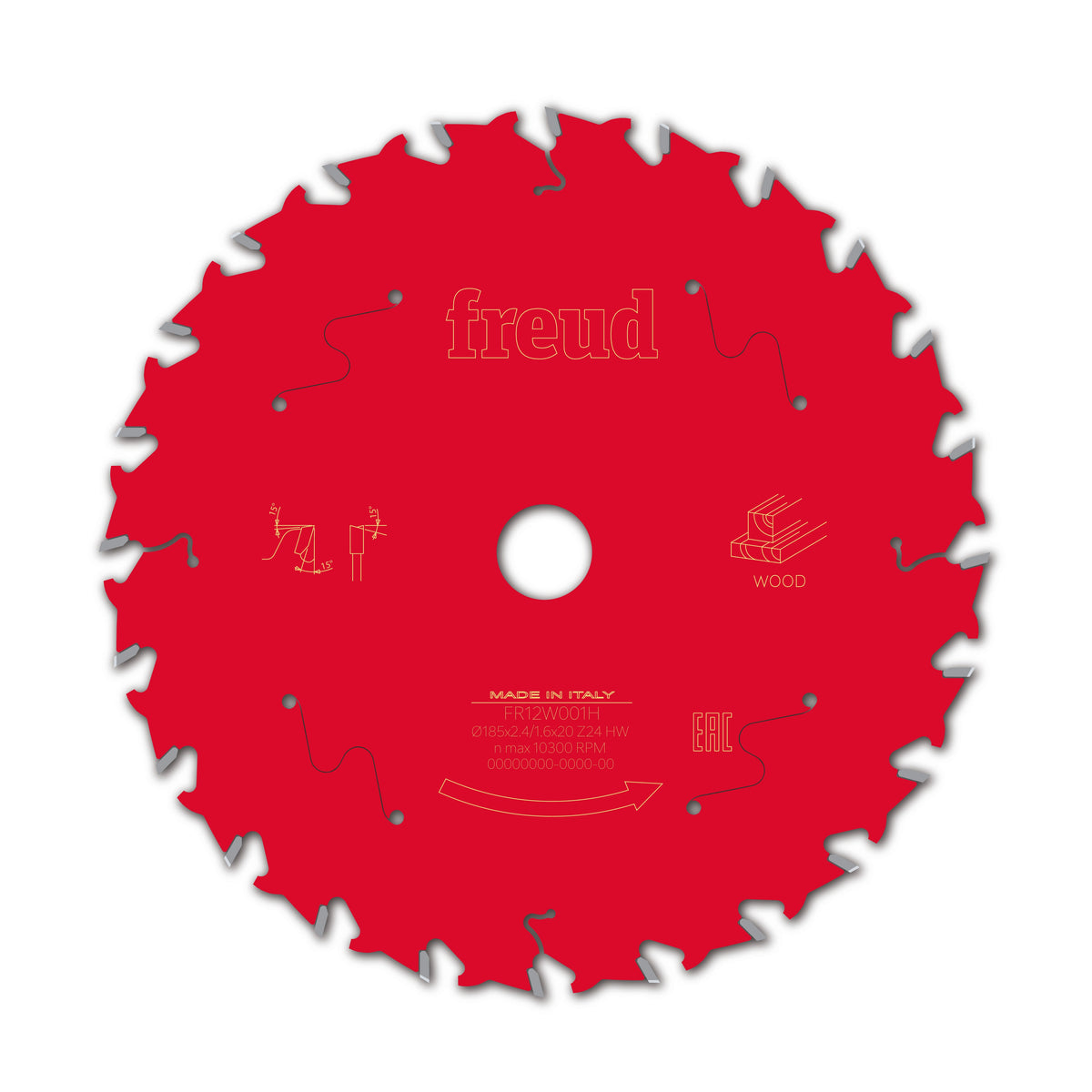 Freud 185 x 20 x 2.4 Circular Saw Blades suits Handheld and Plunge Power Saws